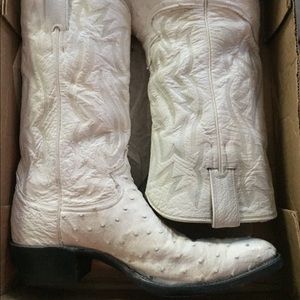 Vintage Ostrich Cowboy Boots